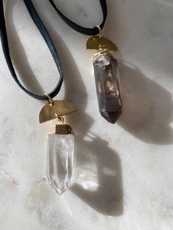 STILL RIVER CRYSTAL NECKLACE - ENERGY PROTECTOR