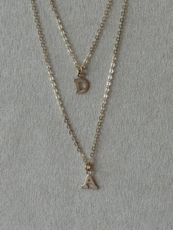 Golden Initial Necklace