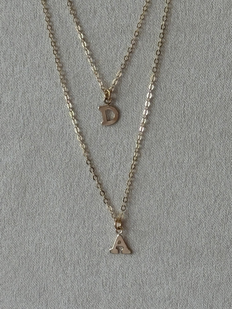 Golden Initial Necklace