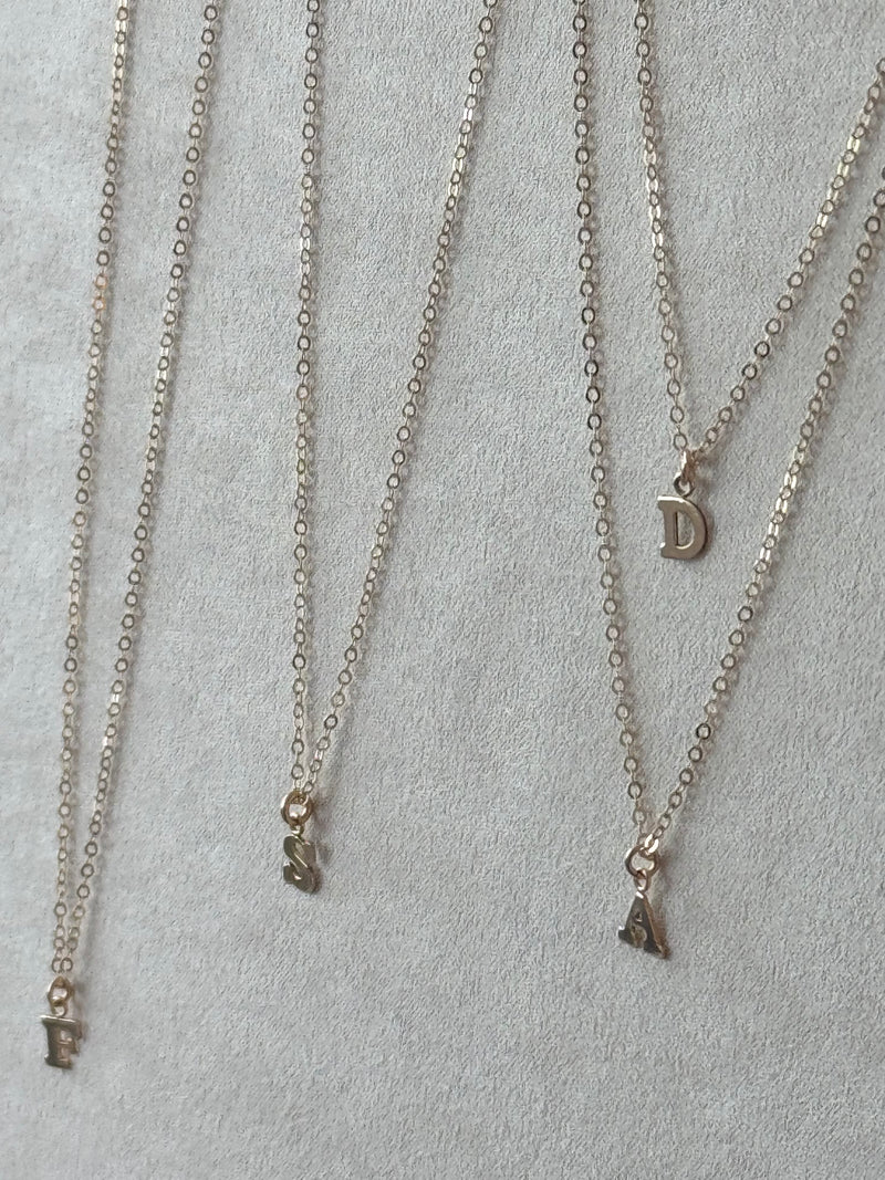 Golden Initial Necklace