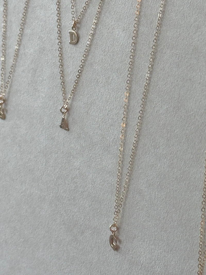 Golden Initial Necklace