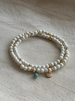 I AM BALANCED | MINI LUNA INITIAL WRAP BRACELET