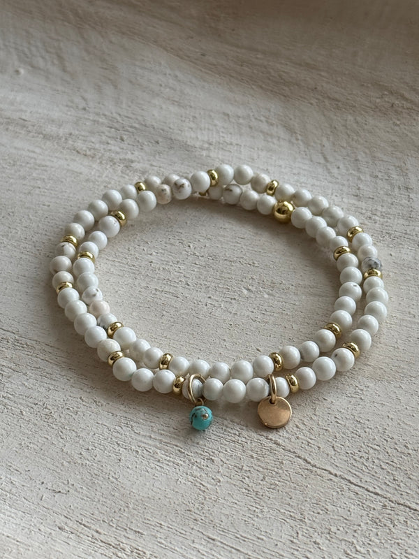 I AM BALANCED | MINI LUNA INITIAL WRAP BRACELET