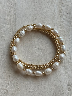 Golden Grace 3 bracelet stack (2+4MM)