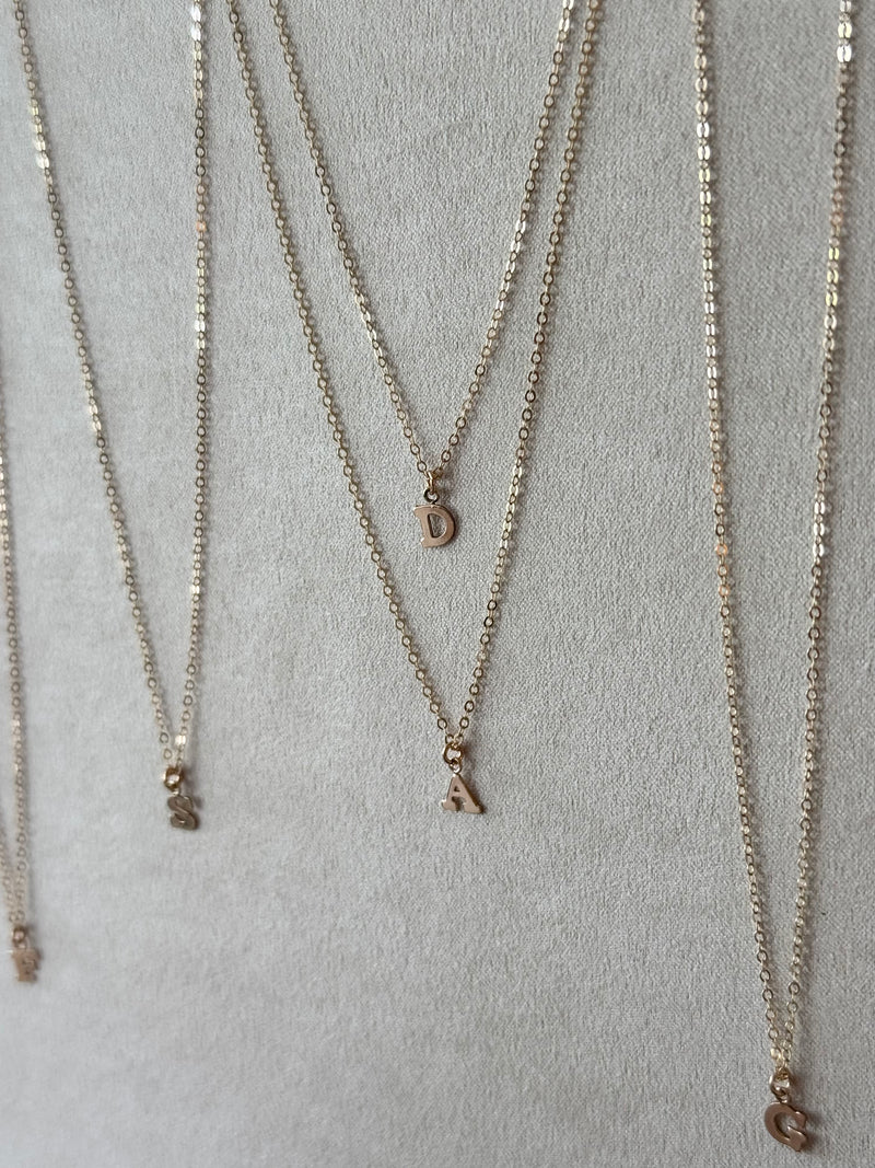 Golden Initial Necklace