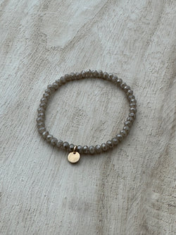 Be The Light Bracelet With Personalized Initial Disc