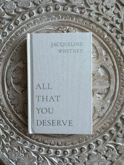 All That You Deserve - Book