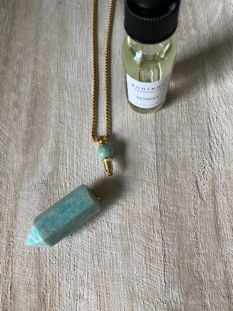 TRANQUILITY - ESSENTIAL OIL VIAL NECKLACE