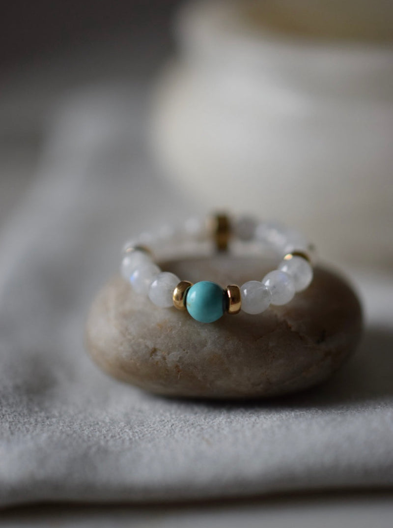 BALANCE + NEW BEGINNINGS - LITTLE RIVER acupressure BEAD RING