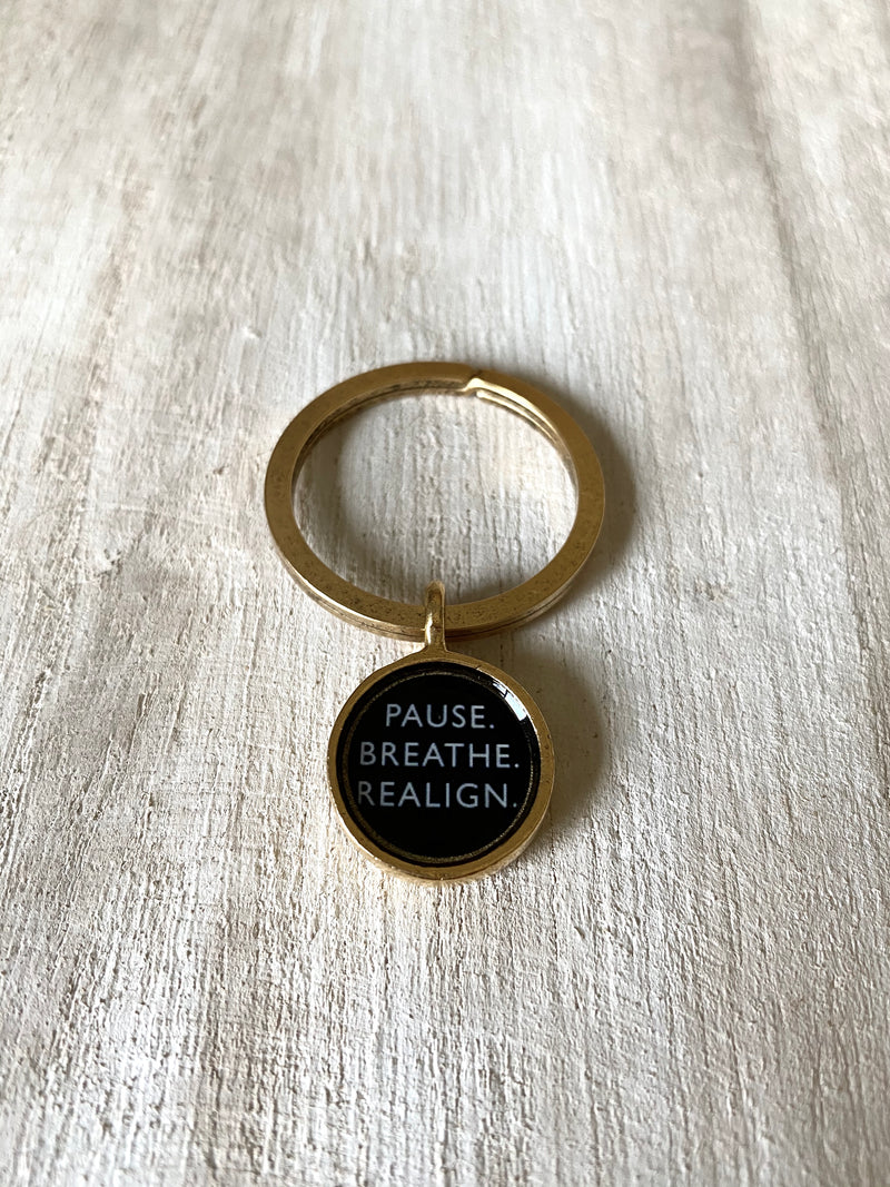 keyring mantra Pause Breathe Realign