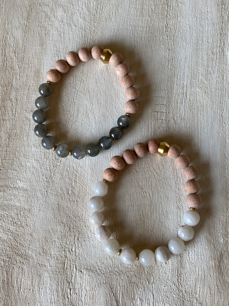 intuition and patience beaded bracelet oil diffusing