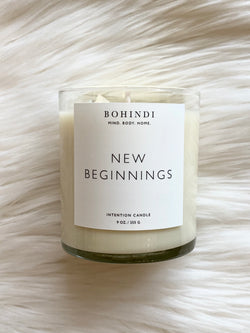 New Beginnings Intention Candle