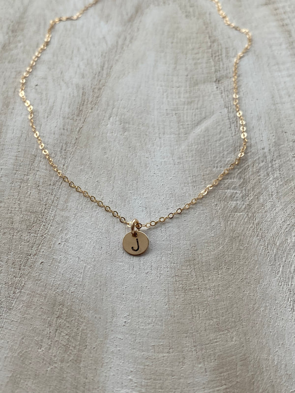 COCO | MINI INITIAL DISC NECKLACE