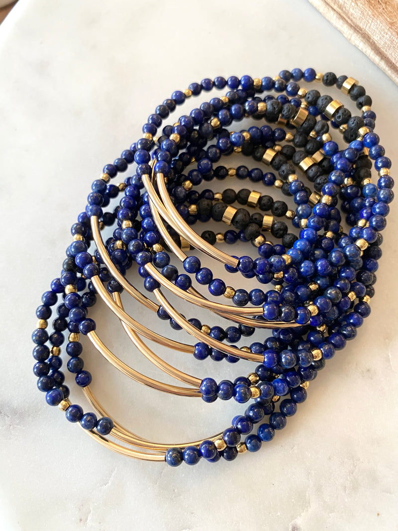 WISDOM + TRUTH - HOLSTON RIVER NO. 2 LAPIS BRACELET