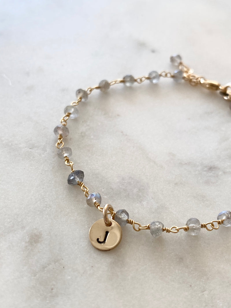 I Am Pure Beauty - Initial Bracelet