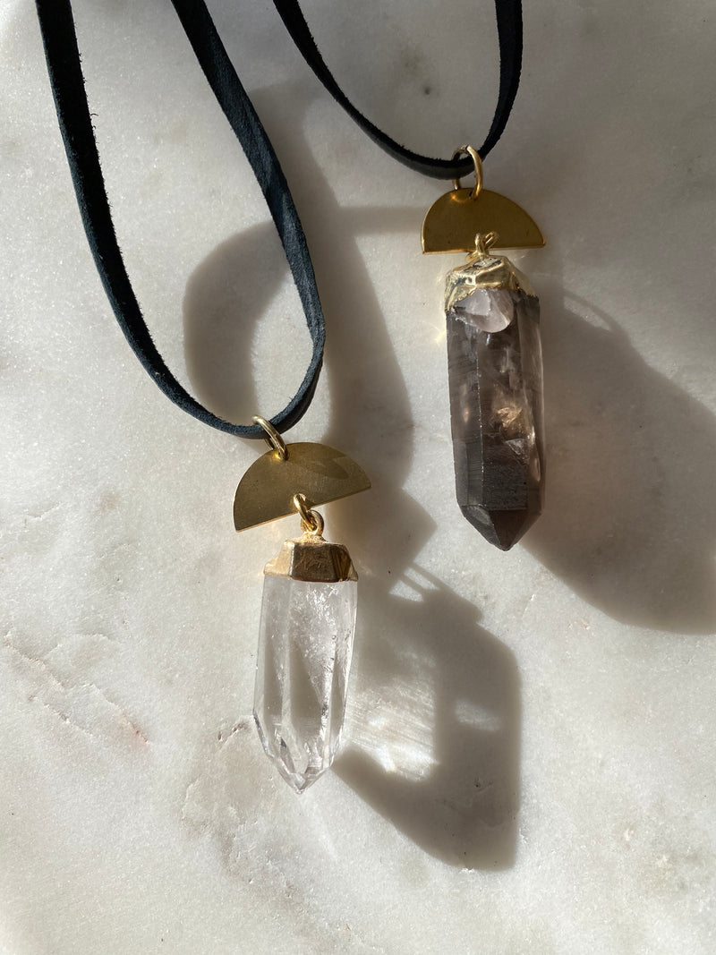 STILL RIVER CRYSTAL NECKLACE - ENERGY PROTECTOR