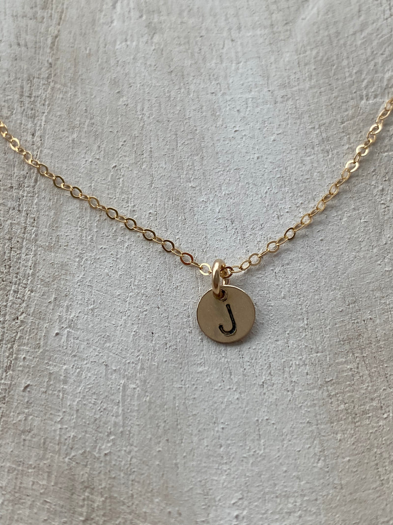 COCO | MINI INITIAL DISC NECKLACE