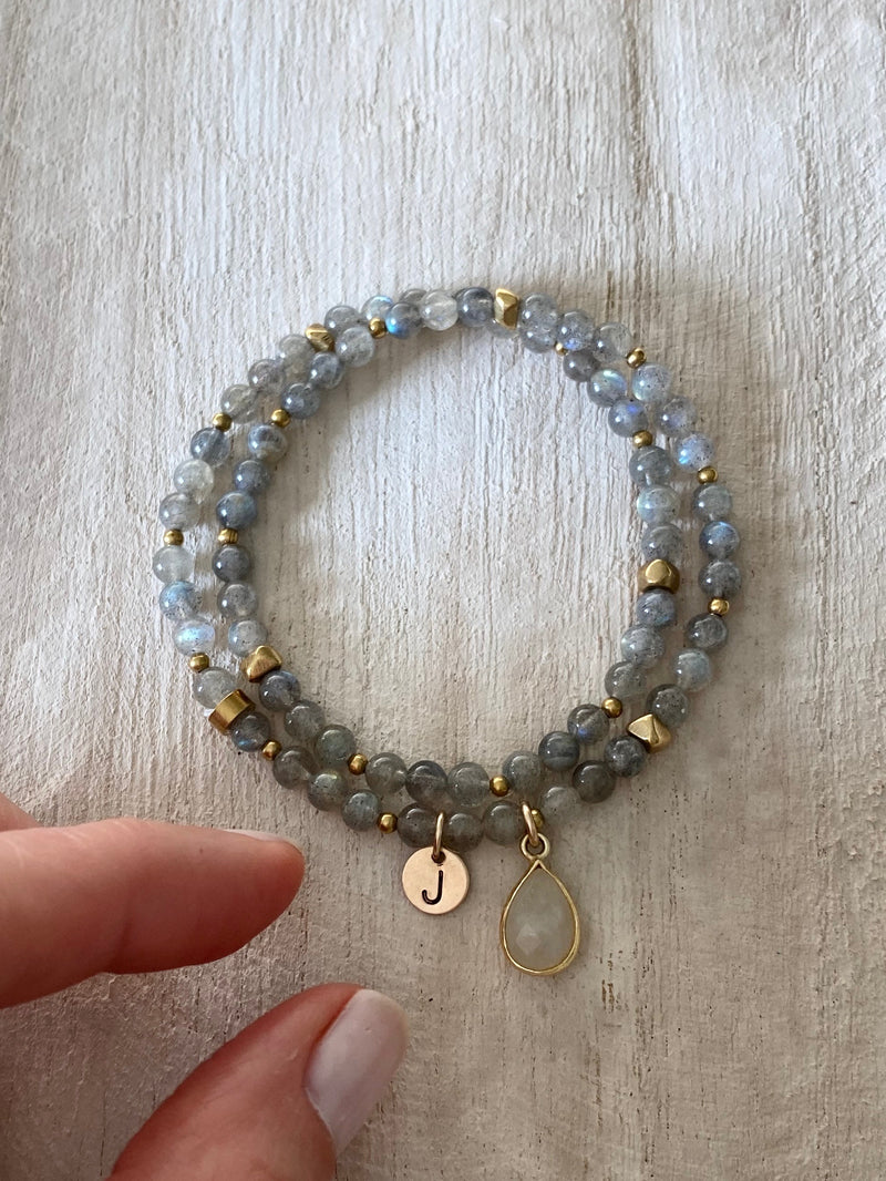 LABRADORITE | MINI LUNA WRAP BRACELET