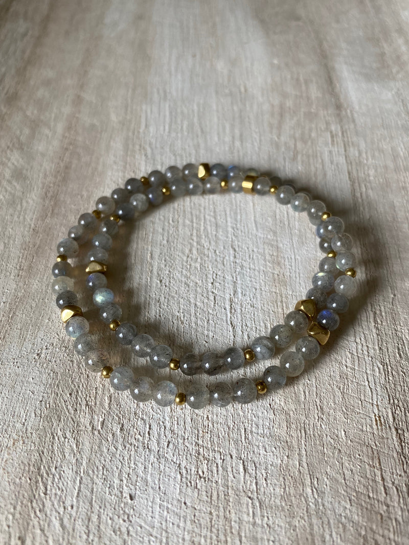 LABRADORITE | MINI LUNA WRAP BRACELET